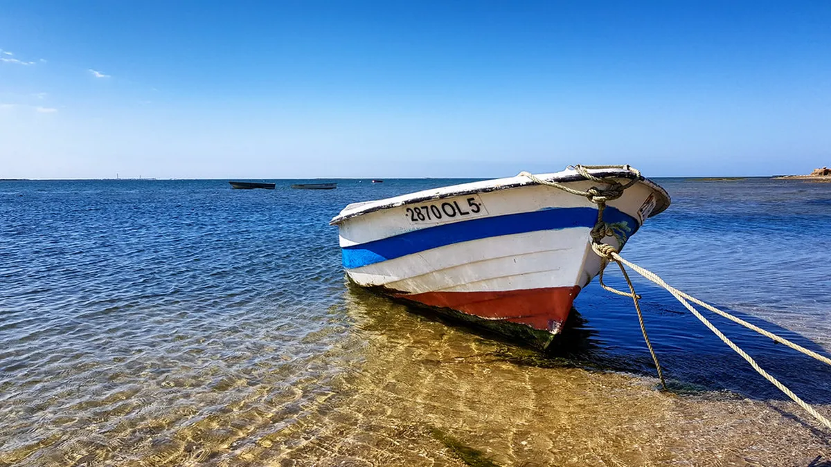 Scenic waterway in the Ria Formosa natural park near Faro, a popular cycling and outdoor destination