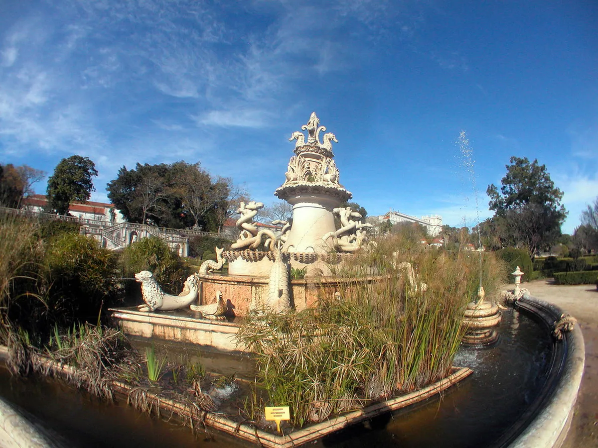 Ajuda Botanical Garden in Lisbon showcasing 18th-century royal landscape with rare exotic plants and classical fountains