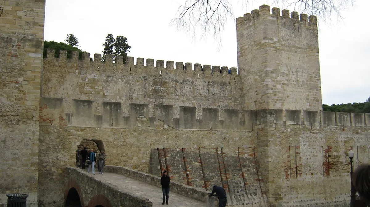 Lisbon's Castelo de São Jorge perched on the hilltop with panoramic views over the city's historic rooftops