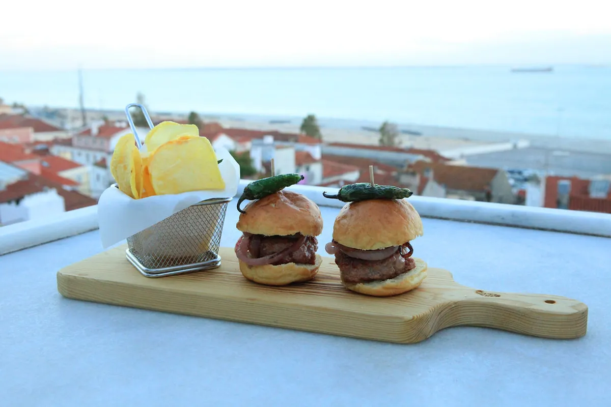 Rooftop terrace overlooking Alfama, Lisbon